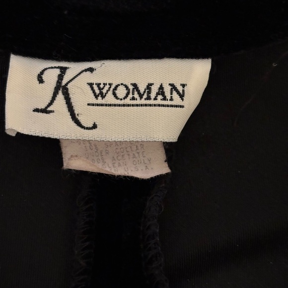 Women's Black Velvet Blouse - Picture 2 of 9